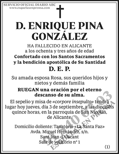 Enrique Pina González